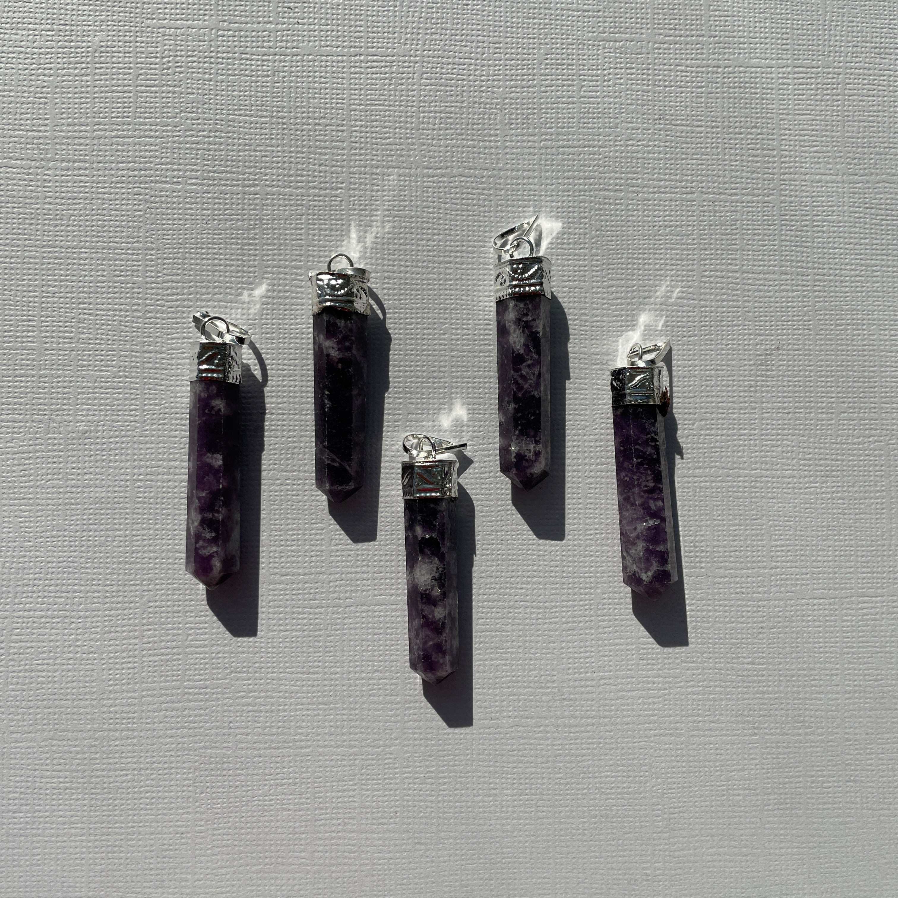 Lepidolite - Cap Point Pendant Lepidolite - Cap Point Pendant